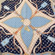 Louis Vuitton LV Flower Straps Square 90 Blue - 2