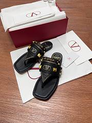 Valentino Plaster Caster Thong Sandal Black - 2