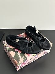 Dolce & Gabbana Logo-buckle Ballet Flats Black - 3