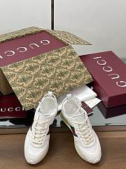 Gucci Women's Re-Motion Trainer White Suede Sneaker - 4