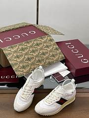 Gucci Women's Re-Motion Trainer White Suede Sneaker - 2