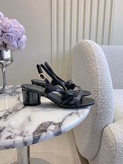 Chanel Sandals Black Lambskin 5.5cm - 2