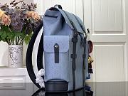 Louis Vuitton LV Christopher MM Backpack Blue 38x44x12.5cm - 2