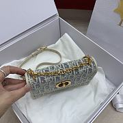 Dior Miss Caro Mini Bag Oblique Chambray 18x12x5.5cm - 4