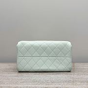 Chanel 25 Small Handbag Light Green Calfskin Gold 30x26x14cm - 2