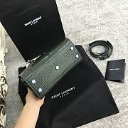 YSL Sac De Jour Bag Green Crocodile 22x18x11cm - 4