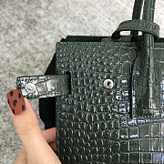 YSL Sac De Jour Bag Green Crocodile 26x21x13cm - 4