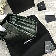 YSL Sac De Jour Bag Green Crocodile 26x21x13cm - 5