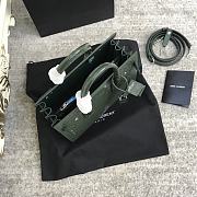 YSL Sac De Jour Bag Green Crocodile 26x21x13cm - 3