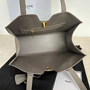 Celine Cabas 16 Smooth Calfskin Grey 37x29x12cm - 4