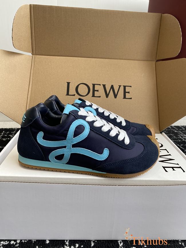 Loewe Ballet Runner 2.0 Nylon Sneaker Navy Blue - 1