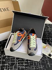 Loewe Ballet Runner 2.0 Nylon Sneaker Navy Orange - 3