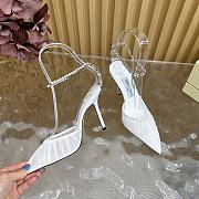 Jimmy Choo Saeda Ivory Tulle Crystal Pumps 10cm - 3