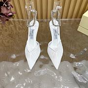 Jimmy Choo Saeda Ivory Tulle Crystal Pumps 10cm - 4