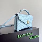 Bottega Veneta Knot Lock Blue Bag 25x16x5.5cm - 4