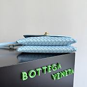 Bottega Veneta Knot Lock Blue Bag 25x16x5.5cm - 3