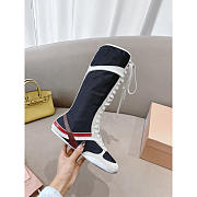 Miu Miu Gymnasium Tech Fabric And Suede Boxing Boots - 4