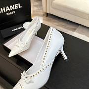 Chanel White Pump Heel 5.5cm - 2