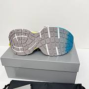 Balenciaga 3XL Toe Spray Sneaker White Bue Yellow - 5