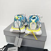 Balenciaga 3XL Toe Spray Sneaker White Bue Yellow - 2
