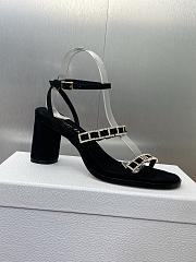 Dior Diorissime Heeled Sandal Black Suede 8cm - 4