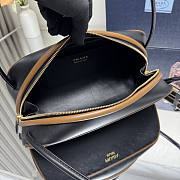 Prada Swing Smooth Leather Shoulder Bag Brown 28x11.5x10cm - 5