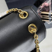 Prada Doux Medium Leather Shoulder Bag Black 29x16x9.5cm - 2