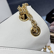 Prada Doux Medium Leather Shoulder Bag White 29x16x9.5cm - 2