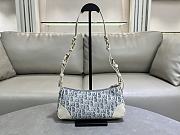 Dior 30 Montaigne Wanderlust Mini Bag Blue 26x12x7cm - 3