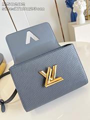 Louis Vuitton LV Twist MM Bag Grey 23x16x8cm - 5