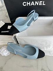 Chanel Slingback Blue Sandal Flat - 2