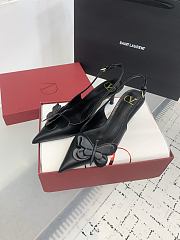 Valentino Papier-Phalene Calfskin Lace-up Pumps 7cm - 2