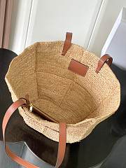 Celine Classic Panier Medium Couffin Raffia 31x23x17cm - 3