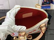 Louis Vuitton LV x TM Alma BB White Cherry 23.5x17.5x11.5cm - 4