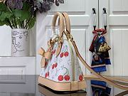 Louis Vuitton LV x TM Alma BB White Cherry 23.5x17.5x11.5cm - 3
