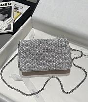 Chanel Small Flap Bag Grey 20cm - 5
