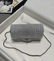 Chanel Small Flap Bag Grey 20cm - 3
