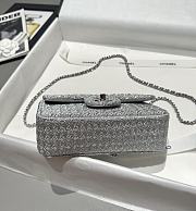Chanel Small Flap Bag Grey 20cm - 2