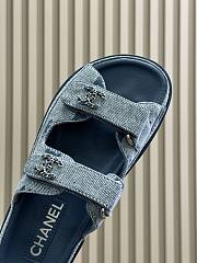 Chanel Mules Denim Blue - 4