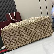 Gucci GG Canvas Medium Duffle Bag Beige 44x36x18cm - 4