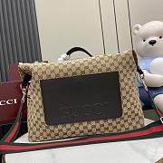 Gucci GG Canvas Medium Duffle Bag Beige 44x36x18cm - 3