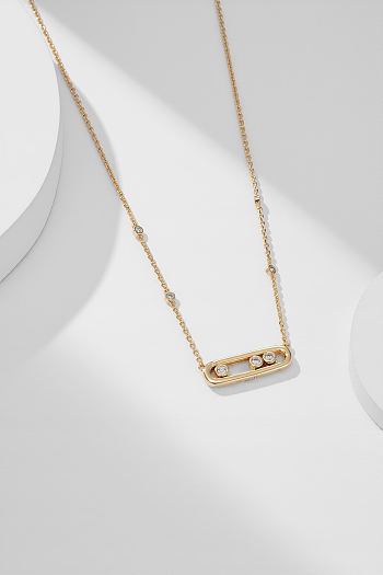 Messika Move Yellow Gold Diamond Necklace