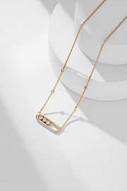 Messika Move Yellow Gold Diamond Necklace - 2