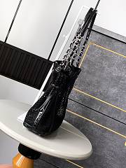 Chanel Tote Flap Bag Black Patent 26x28x9cm - 2