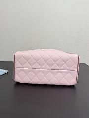 Chanel 25 Small Handbag Pink Calfskin Gold 30x26x14cm - 3