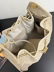 Chanel Medium 25C Hobo Bag Beige Caviar Gold 40x30x15cm - 4
