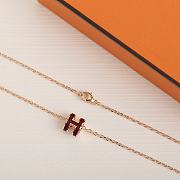 Hermes Red Necklace - 4