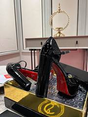 Christian Louboutin Sandaloo 130mm Patent Black Heel - 2