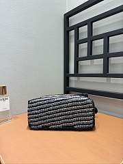 Loewe Small Puzzle Bag Raffia Calfskin 24x10.5x16.5cm - 5
