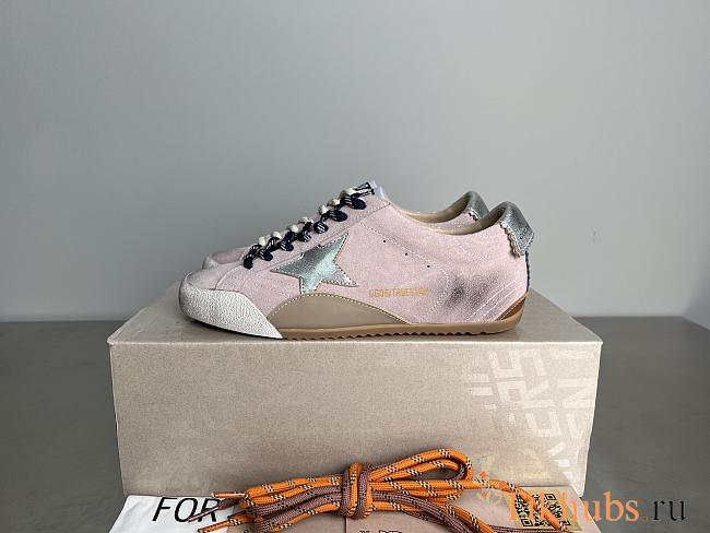 Golden Goose True-Star Pastel Pink Suede Sneaker - 1